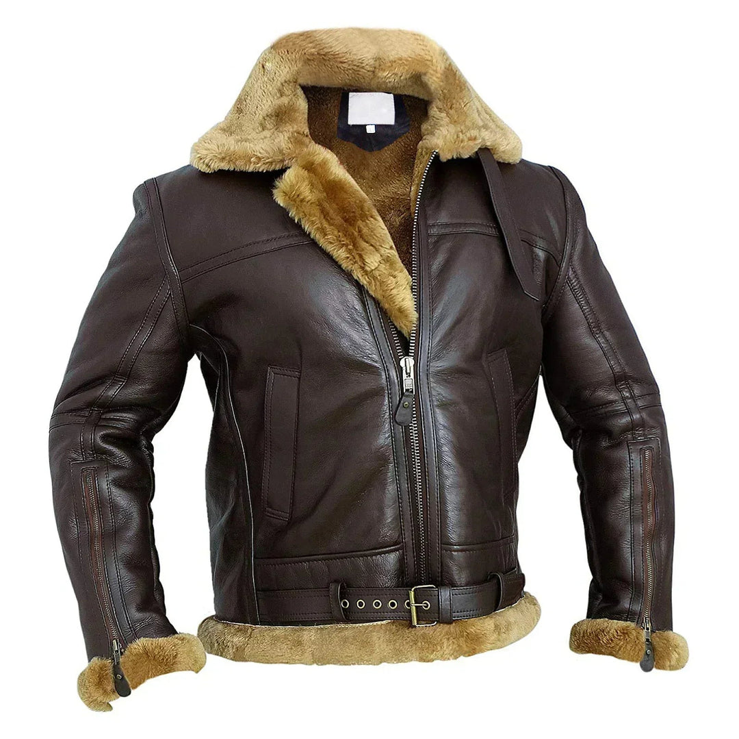 Maverick™ - Veste en cuir Shearling